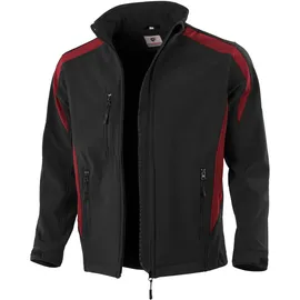 QUALITEX HIGH QUALITY WORKWEAR Softshelljacke softshell schwarz/rot Damen: 52 Herren: XXL