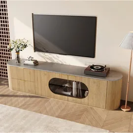 Okwish TV-Schrank 172x45,5x38 cm Beige/MDF