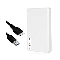Storite Externe Festplatte 320 GB HDD USB3.0 Ultrafast Slim Datensicherung Speichererweiterung – Tragbare Festplatte kompatibel für Mac, Laptop, PC, Xbox, Xbox One, PS4 (Weiß)