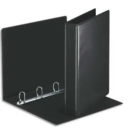 Esselte Ringbuch Präsentation, mit Taschen, A4, PP, 4 Ringe, 30 mm, schwarz