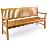 VCM 4-Sitzer Gartenbank Parkbank hochwertig Teak Holz behandelt 180cm