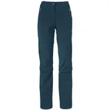 Vaude Farley Stretch Capri T-Zip III Hose Damen Blau 42