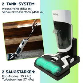 casativo 2-in-1 Boden-Wischsauger HEPA-Filter