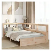 VidaXL Massivholzbett mit Regal ohne Matratze 120x200 cm Kiefer