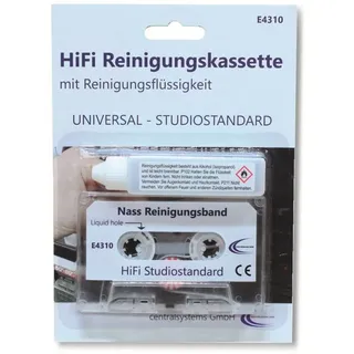 Hochwertige HiFi Audio Reinigungskassette MC + Reinigungsfluid für Kassettenrekorder