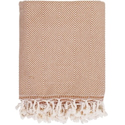 Studio Zondag - Herringbone Decke, 130 x 170 cm, camel