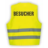 Fassbender-Druck WARNWESTEN - Sicherheitsweste GELB Warnweste nach EN ISO 20471 zertifiziert - Warn Weste für BESUCHER - Unisex mit hochwertigem Reflektorstreifen (GELB I XL/XXL I 5er Set) - XL-XXL