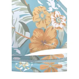 SUNSEEKER Triangel-Bikini-Top Damen aquablau-bedruckt Gr.40 Cup C/D