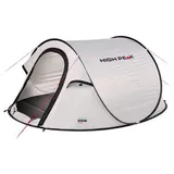 High Peak Wurfzelt Vision 2, Pop Up Zelt für 2 Personen, Festivalzelt freistehend, super leichtes Schnellöffnungs-Wurfzelt, 2000 mm wasserdicht, UV 60 Sonnenschutz, Ventilationssystem, Moskitoschutz