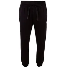 lotto Sweathose LOTTO, Herren, Gr. S (44/46), Normalgrößen, schwarz (caviar), 80% Baumwolle, 20% Polyester, unifarben, Hosen Sweathose, - innen weich angraut