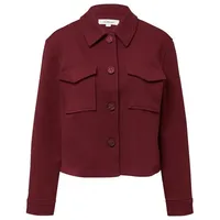 S.Oliver Relaxed Fit Jacke aus Struktur-Jersey, Bordeaux, 42