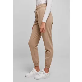 URBAN CLASSICS Ladies Organic High Waist Sweat Pants - Schwarz