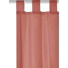 OTTO home Gardine OTTO HOME "XANA" Gr. 1, orange (rot), B:145cm H:145cm, Voile, Polyester, Gardinen, Gardine, Bestseller, einfarbig, 1 Schal, pflegeleicht, preiswert