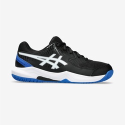 Kinder Tennisschuhe - Asics Dedicate schwarz/blau, EINHEITSFARBE, 36