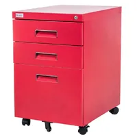 Jet-Line Rollcontainer 3 Schubladen 40 x 50 x 60 rot