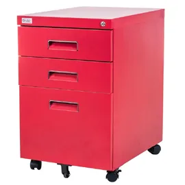 Jet-Line Rollcontainer 3 Schubladen 40 x 50 x 60 rot