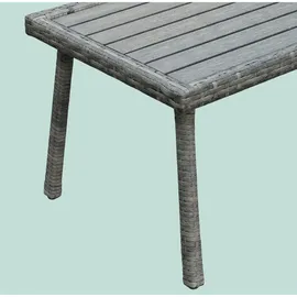 Relaxdays Gartenmöbel Set 4-tlg. Grau