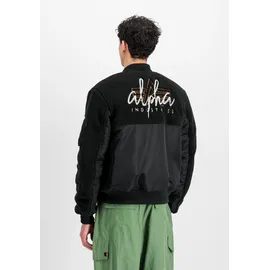 Alpha Industries MA-1 Teddyjacke orange/schwarz/weiß 3XL