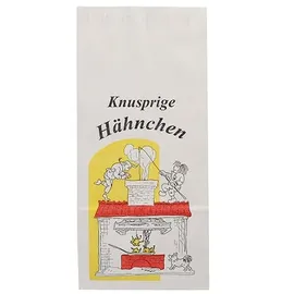 Papstar Starpak 100 Hähnchenbeutel, Papier mit Alu-Einlage,