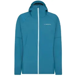 La Sportiva Trail-Laufjacke Run (leicht, wasserabweisend, maximale Bewegungsfreiheit) blau Damen