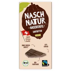 Nasch Natur Dattelschokolade Zartbitter vegan bio