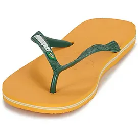 HAVAIANAS Unisex Brasil Logo Flipflop, Pop Yellow, 37/38 EU