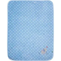 Die Spiegelburg 18602 Kuscheldecke, hellblau - BabyGlück (ca. 75 x 100 cm)