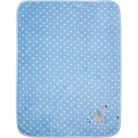 Die Spiegelburg 18602 Kuscheldecke, hellblau - BabyGlück (ca. 75 x 100 cm)