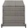 vidaXL Garten-Auflagenbox Hellgrau 120x65x61 cm Poly Rattan