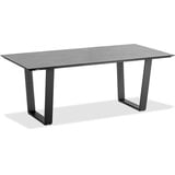 Niehoff Tisch Noah Trapezkufe anthrazit - 180 x 95 cm HPL Granit-Design