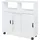 [en.casa] Beistellschrank auf Rollen Fadeskimma 72x70x20 cm Weiß [en.casa]
