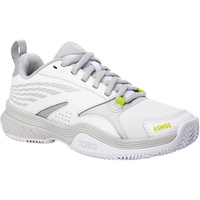 K-Swiss Performance Damen Speedex HB Tennis Shoe, White/Gray Violet/Lime Green, 37.5 EU