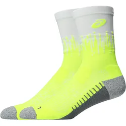 ASICS PERFORMANCE RUN SOCK CREW SAFETY YELLOW