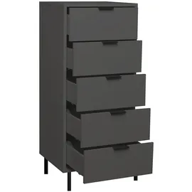 58 aufm Kessel Kommode Erna 51 x 123 x 45 cm Anthrazit