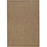 KADIMA DESIGN Balkonteppich Einfarbig Wetterfest Waschbar Strapazierfähig Terrasse Garten Schadstoffgeprüft Braun 140x200 cm – ORIANA von Kadima Design