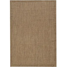 KADIMA DESIGN Balkonteppich Einfarbig Wetterfest Waschbar Strapazierfähig Terrasse Garten Schadstoffgeprüft Braun 140x200 cm – ORIANA von Kadima Design