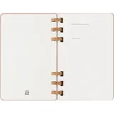 Moleskine Germany GmbH Moleskine 12 Monate Planer mit Spiralbindung 2026, L/A5, Fester Einband, Mandelbraun
