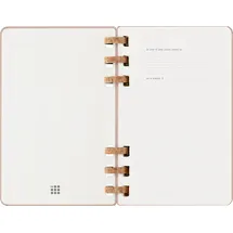 Moleskine Germany GmbH Moleskine 12 Monate Planer mit Spiralbindung 2026, L/A5, Fester Einband, Mandelbraun