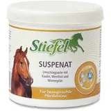 Stiefel Suspenat für Pferde, Umschlagpaste für beanspruchte Pferdebeine, bei Muskelverspannungen, Kühlen, Regeneration & Pflege, bei schmerzhaften Gelenken & Sehnen, Kalt- & Warmanwendung, 850g