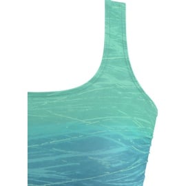 LASCANA Badeanzug, mit Batikprint und Shaping-Effekt, blau