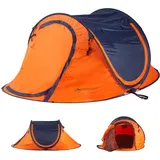 HikeMeister ® Camping Zelt Pop Up Zelt für 2 Personen Wurfzelt Wasserdicht, Winddicht und Atmungsaktiv Campingzelt Trekkingzelt Strandzelt Festival Zelt Angel Zelt- Inkl. Tragetasche (Model 1)