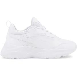 Puma Cassia Plateau Sneaker Damen white/white/team gold 39