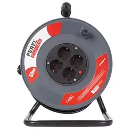 Perel Kabeltrommel, - 50 m, 3G1.5, - SCHUTZKONTAKT (DEUTSCHES SYSTEM) (50 m)