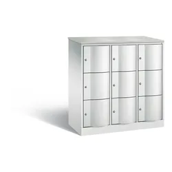 C+P Schließfachschrank Resisto, H1255xB1148xT540mm, 7035/7035