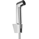 Hansgrohe Bidette Duschkopf 29238000 1 Strahlart S wassersparend mit Porter S Duschkopfhalterung und Duschschlauch 125 cm,