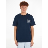 Tommy Jeans T-Shirt »TJM REG MODERN TM TEE«, mit großem Aufdruck auf dem Rücken, Gr. XL, Dark Night Navy, , 38088866-XL
