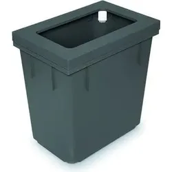 Müllex Behälter 20-Liter X-LINE, komplett, Abfalleimer, Grau