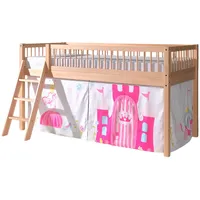 Vipack Spielbett Forrest 90 x 200 cm Buche massiv lackiert beige