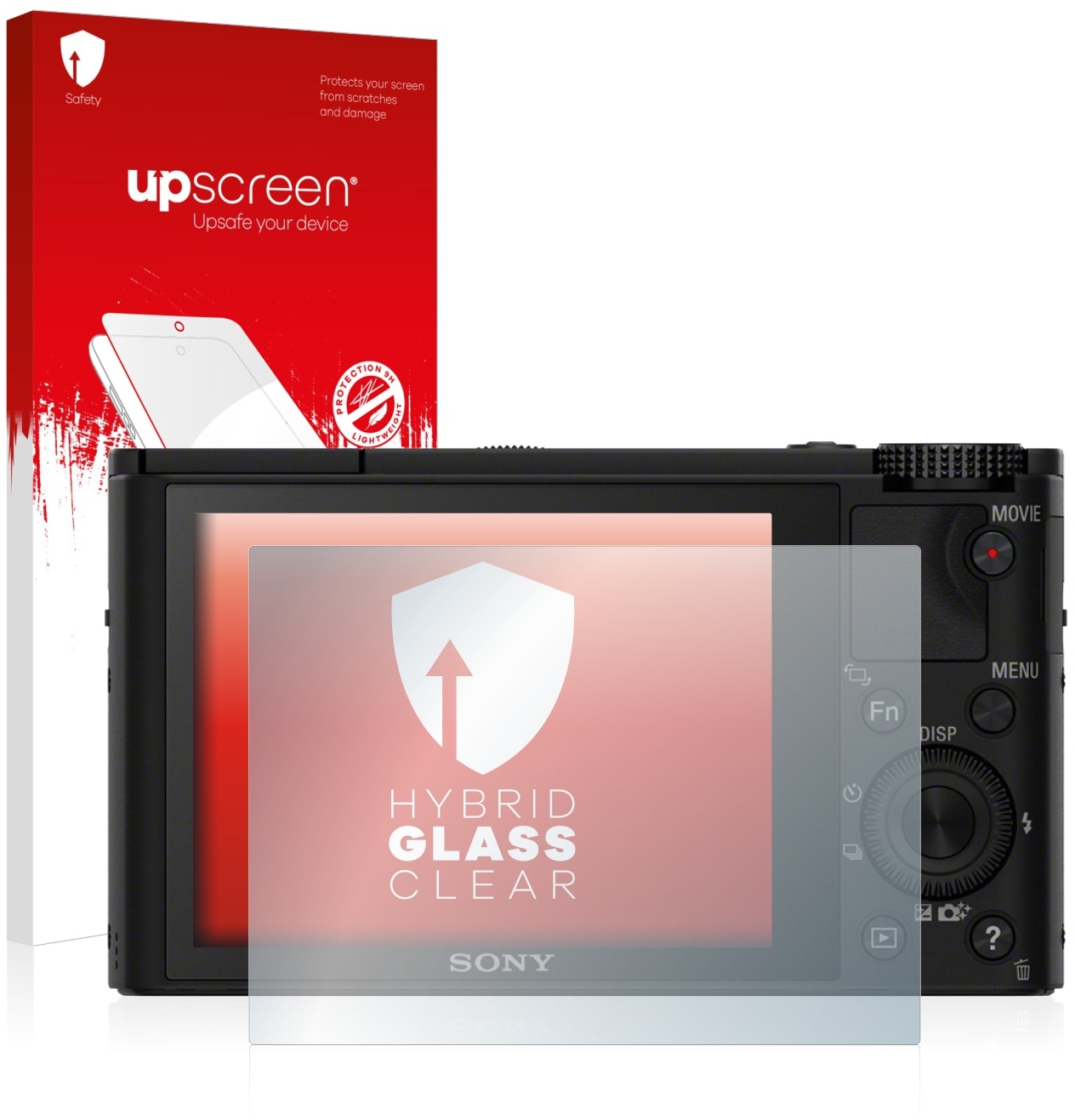 upscreen Hybrid Glass Clear Premium Panzerglasfolie für Sony Cyber-Shot DSC-RX100