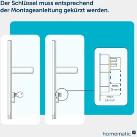 Homematic IP Türschlossantrieb – pro anthrazit/Silber